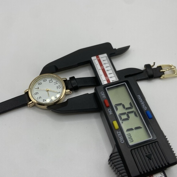 Women's Black Buckle Band Analog Watch 26mm Case Untested‎ - Picture 6 of 6